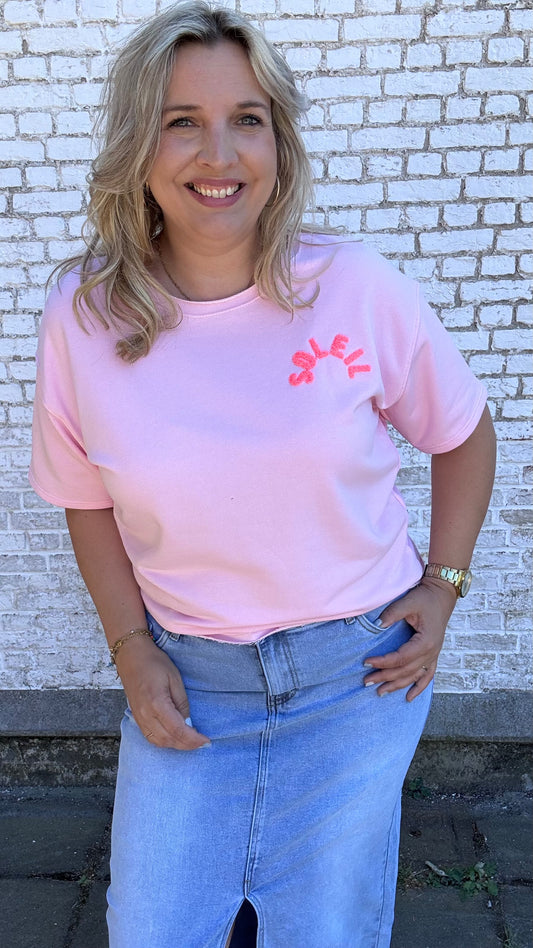 Soleil shirt multicolor - Roze