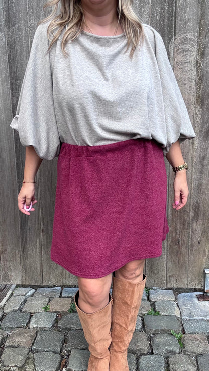 Basic rok - Bordeaux