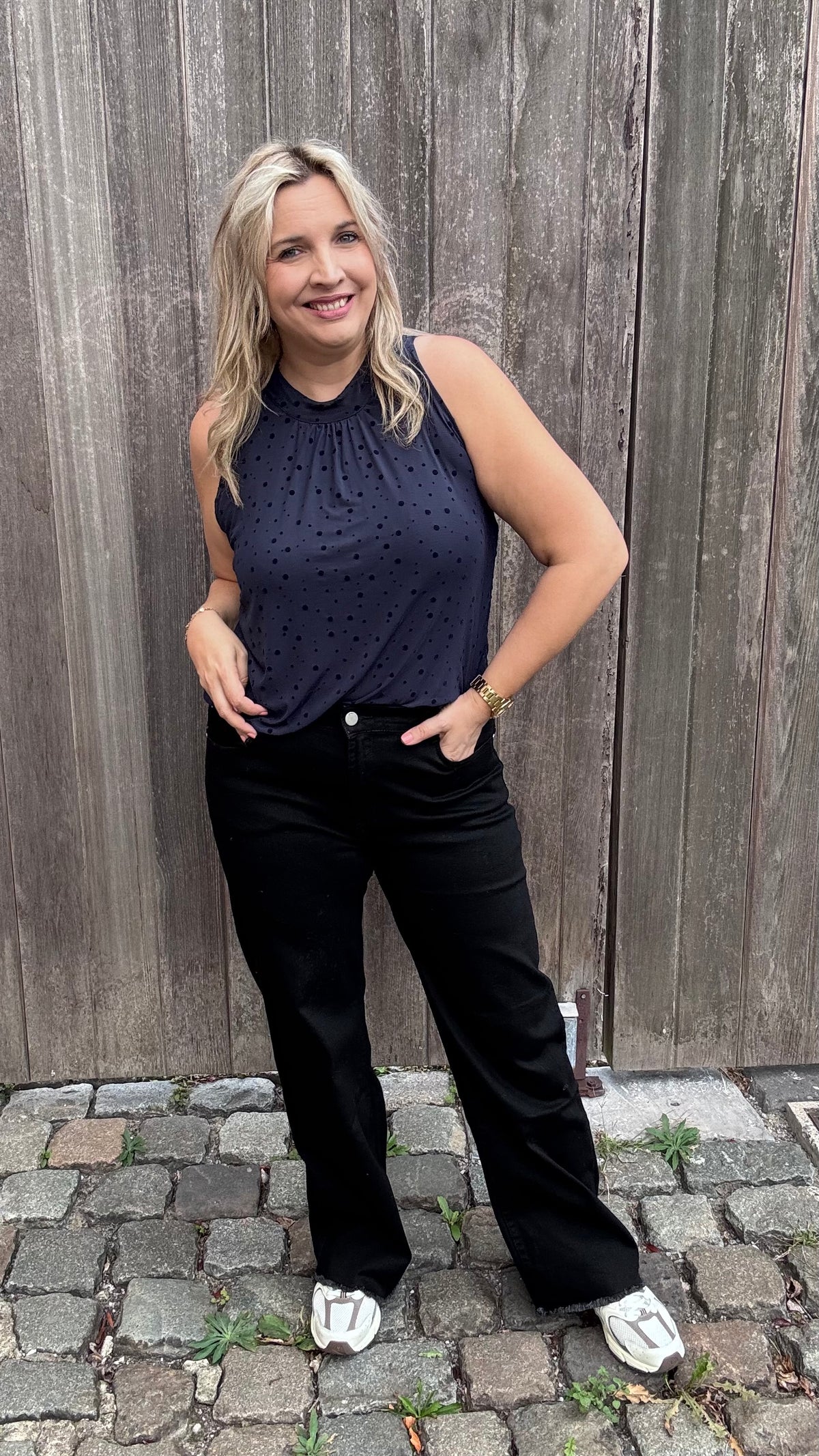Black rebel wide leg jeans