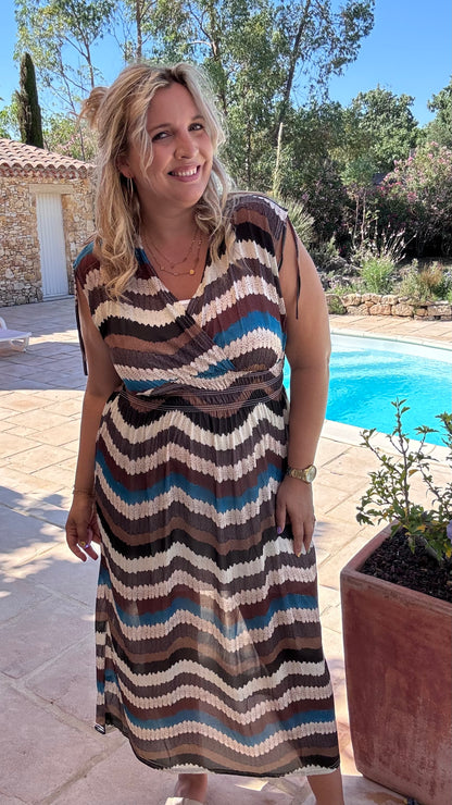 Every Woman Dress - Aztec glow (bruin/blauw)