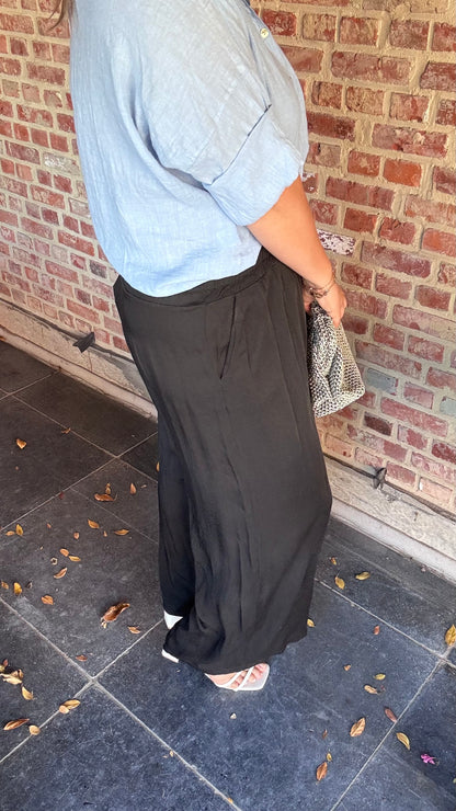 Zoë broek matté - zwart
