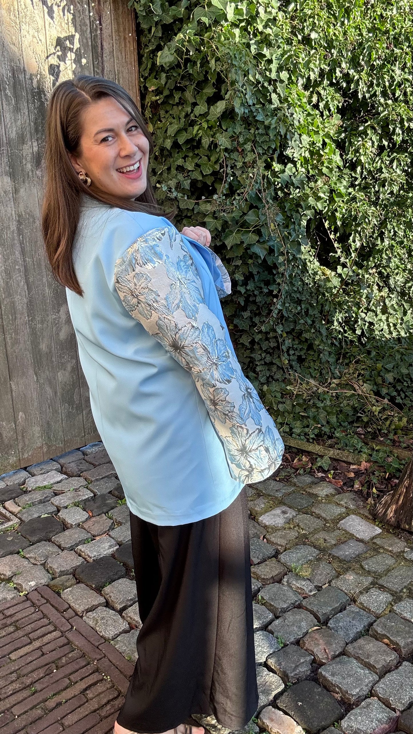 Cotton candy blazer - Blauw