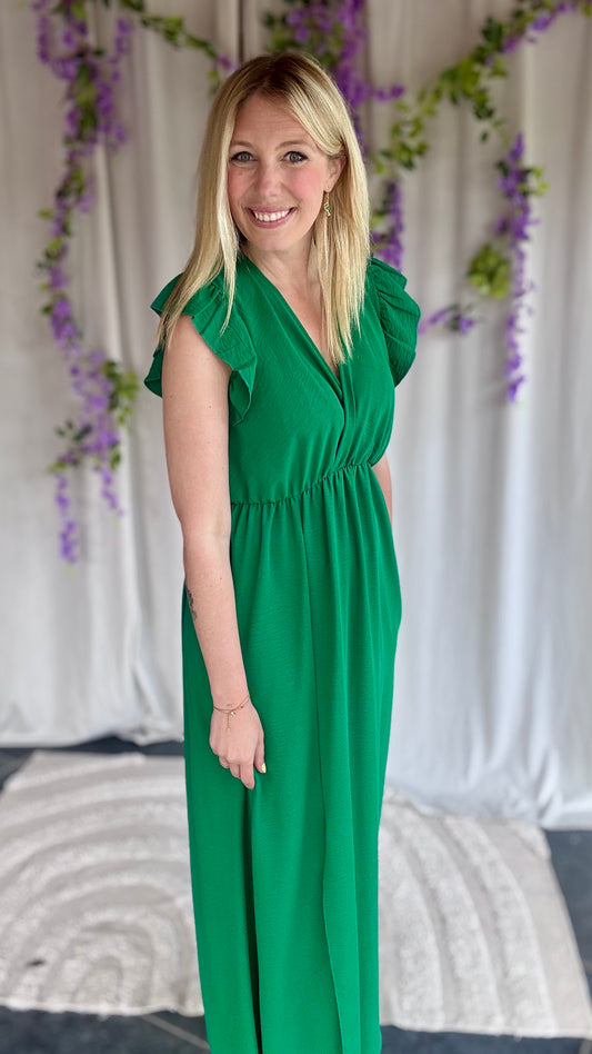 Lush dress donkergroen