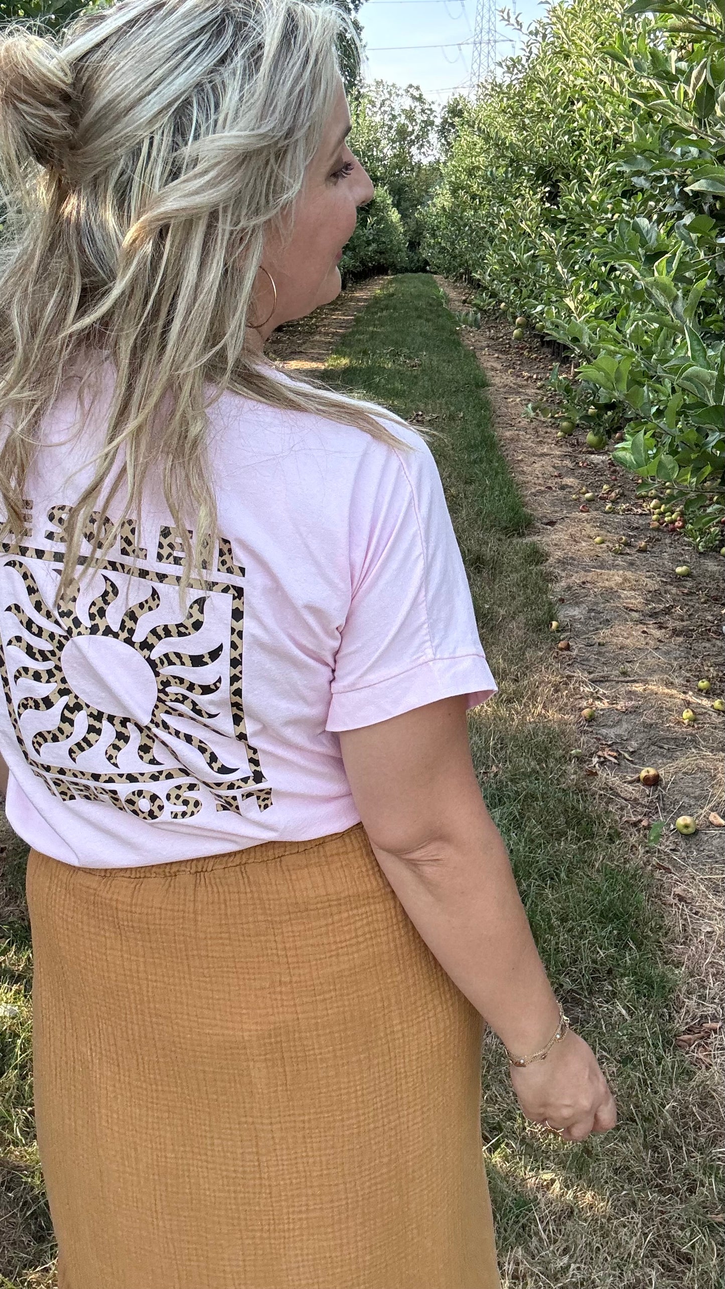 Le soleil shirt - Lichtroze