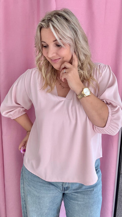 Mezza blouse - roze