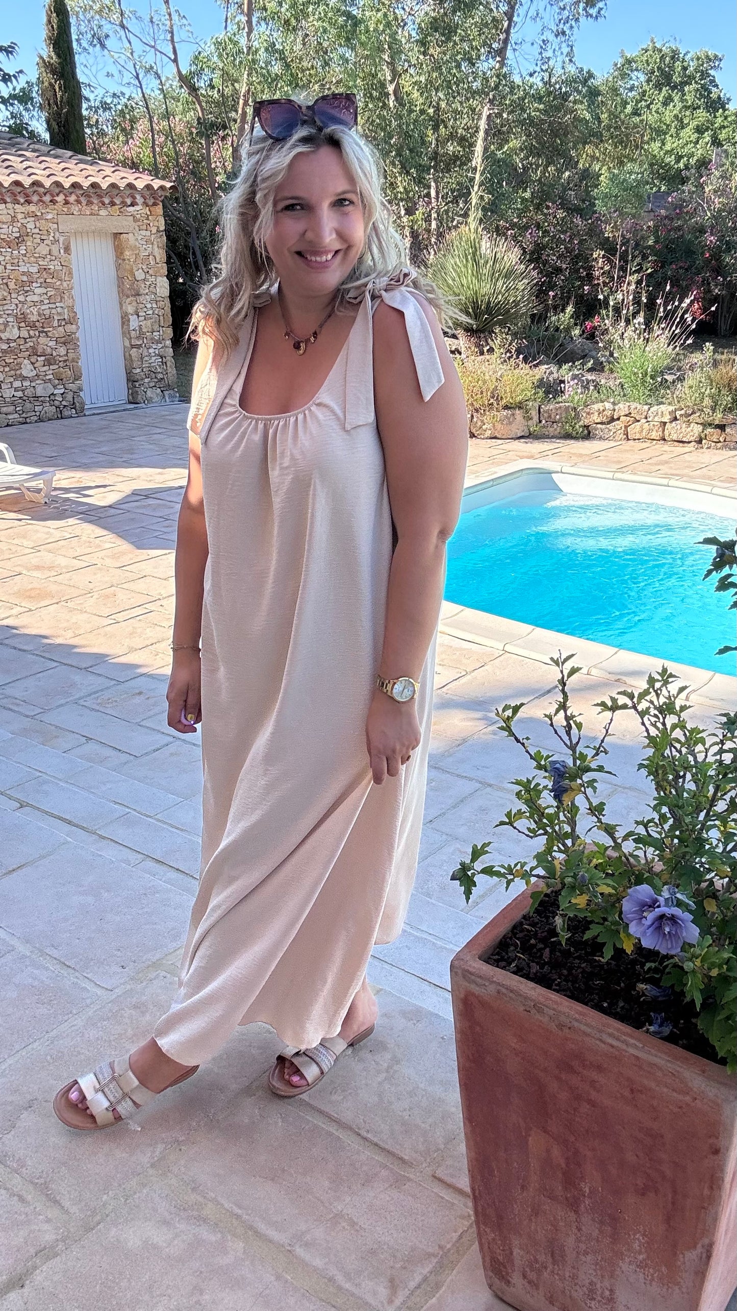 Flow dress - Crème
