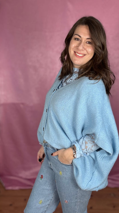 Candy cardigan - Babyblauw