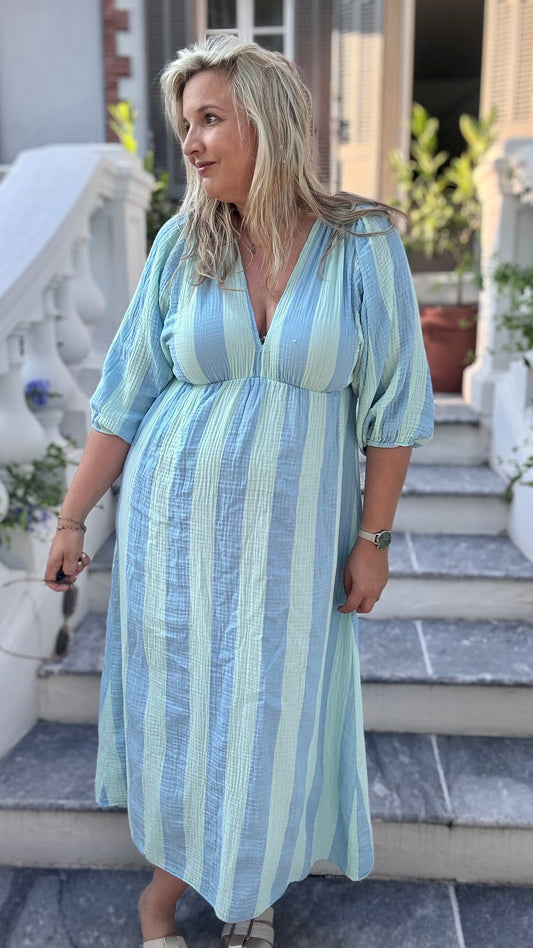 Golden hour dress blauw