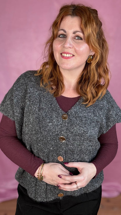 Maddie gilet - grijs