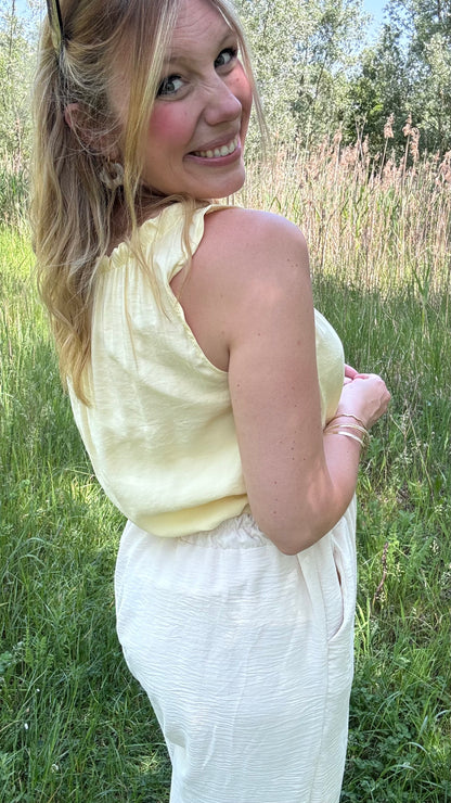 Shoulder bow top - Butteryellow