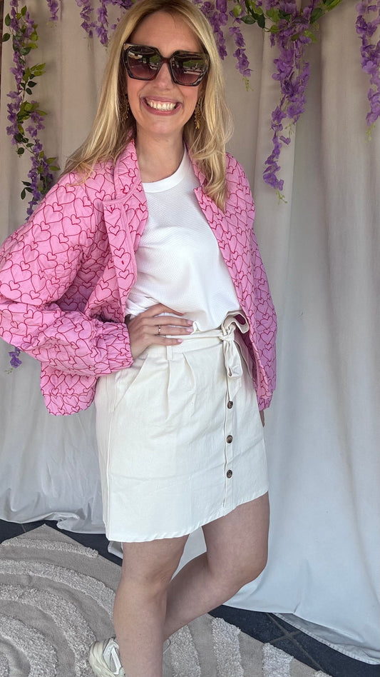 Hartjes bomber roze