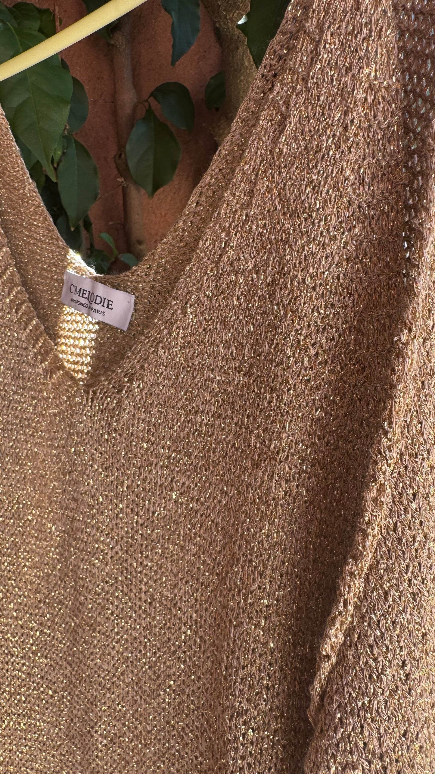 Beach cover-up dress (gold)
