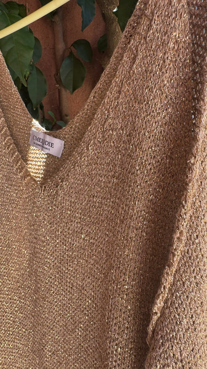 Beach cover-up dress (gold)
