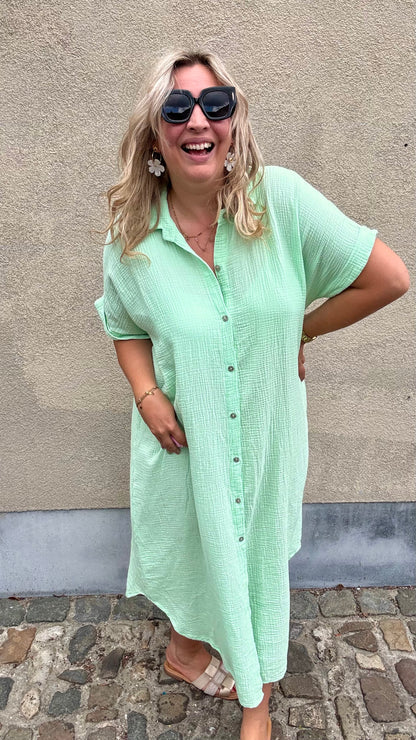 Justine jurk - Mint