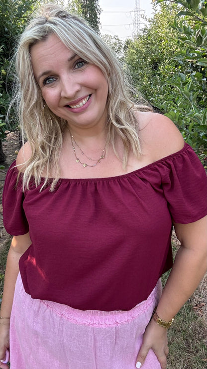 Dina blouse - Burgundy