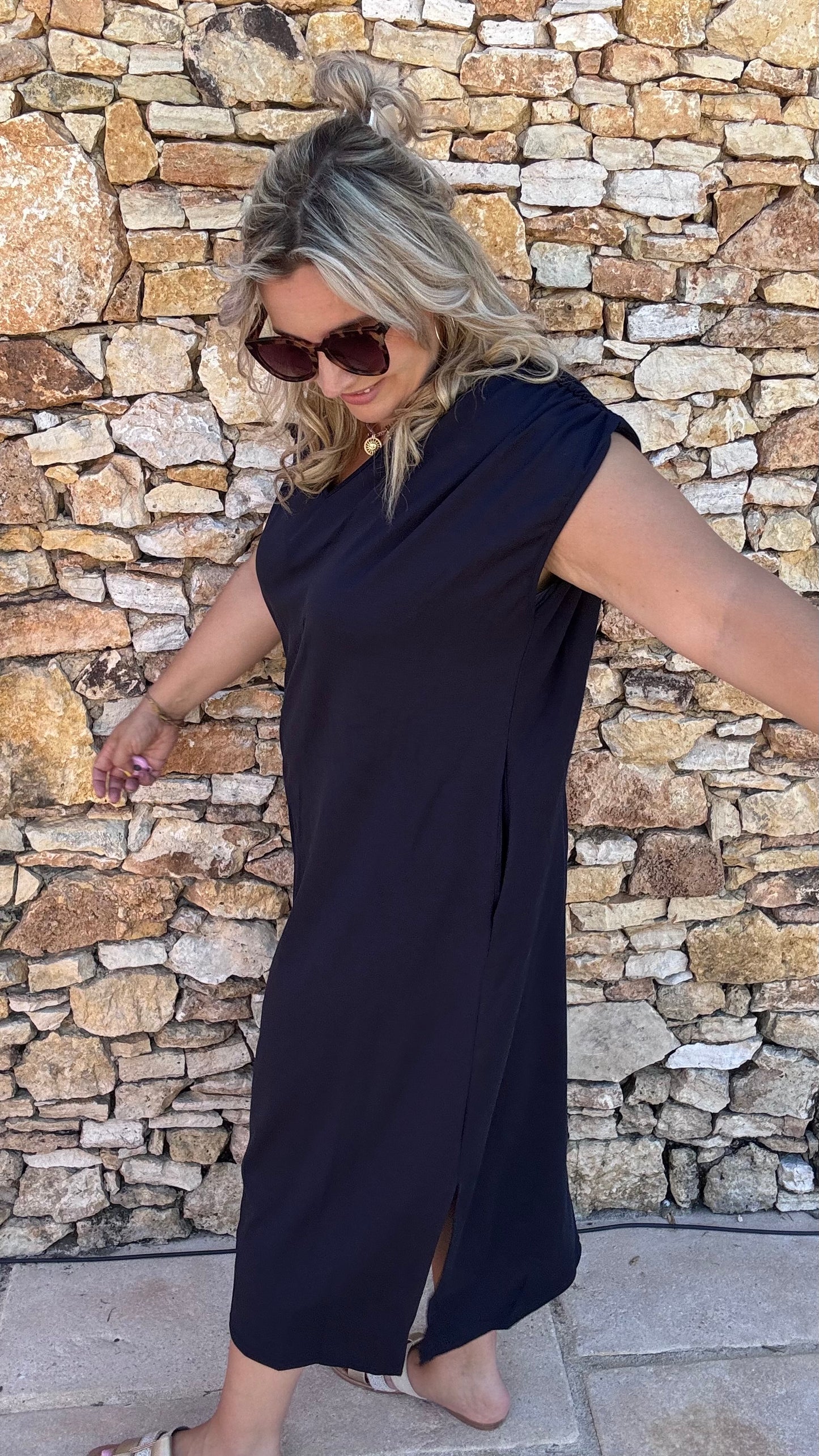 Adèle Sweaterjurk - Donkerblauw