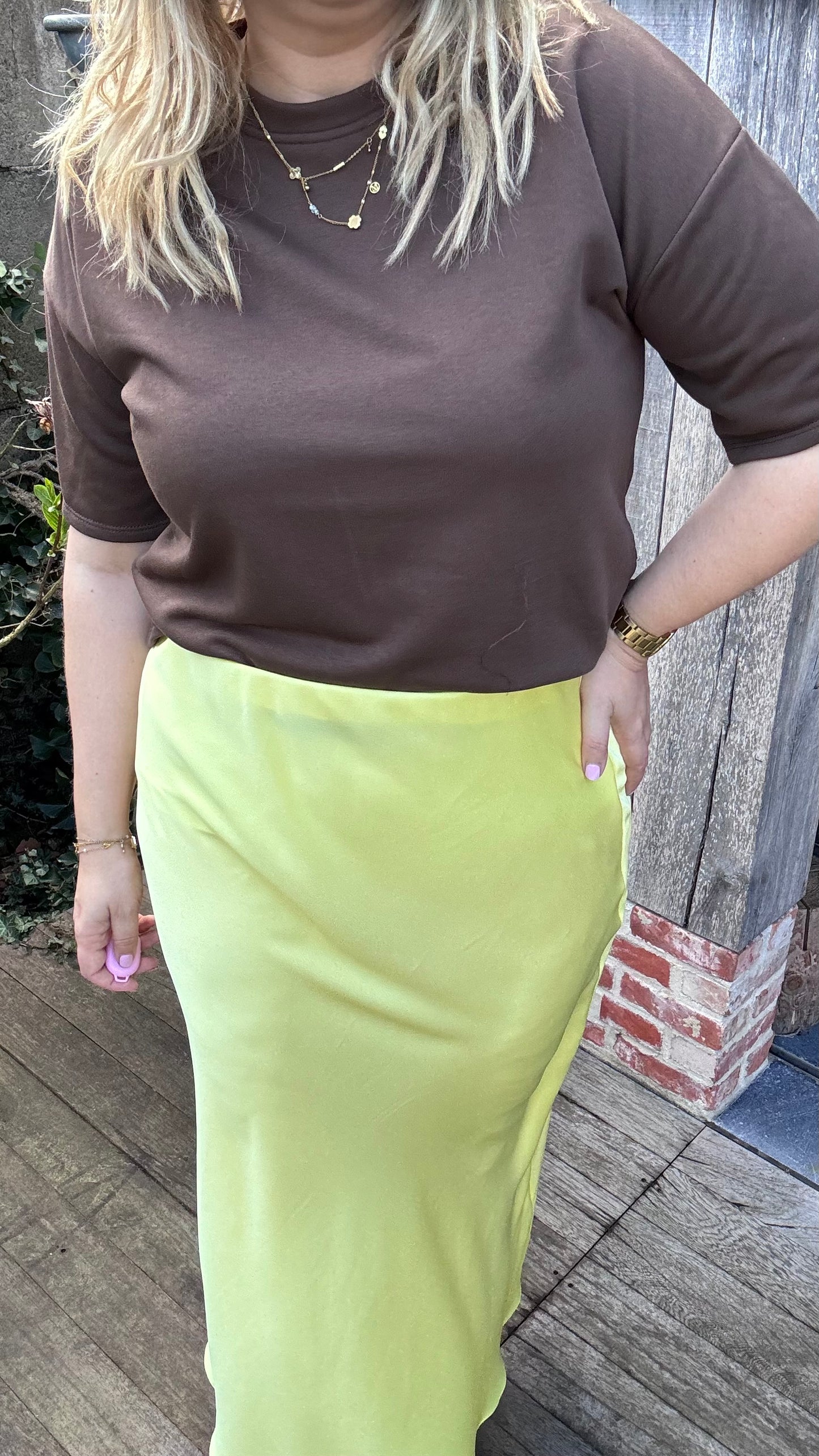 Silky muse rok - geel