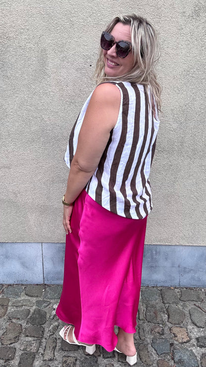Silky muse rok - Fuchsia