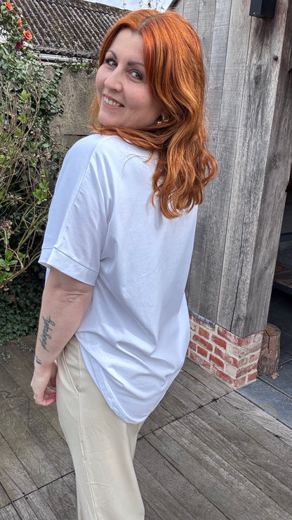 Loose Tina shirt - Wit