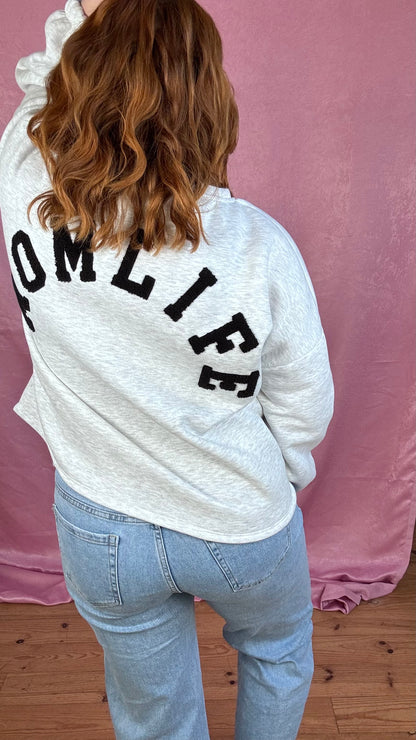 Momlife sweater - zwart