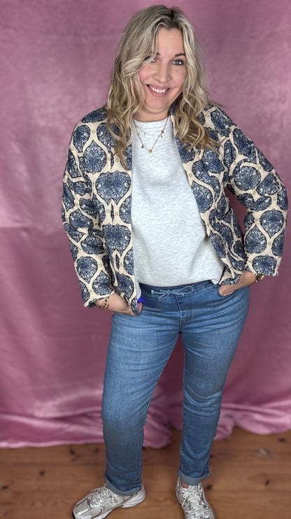 Straight blue jegging jeans