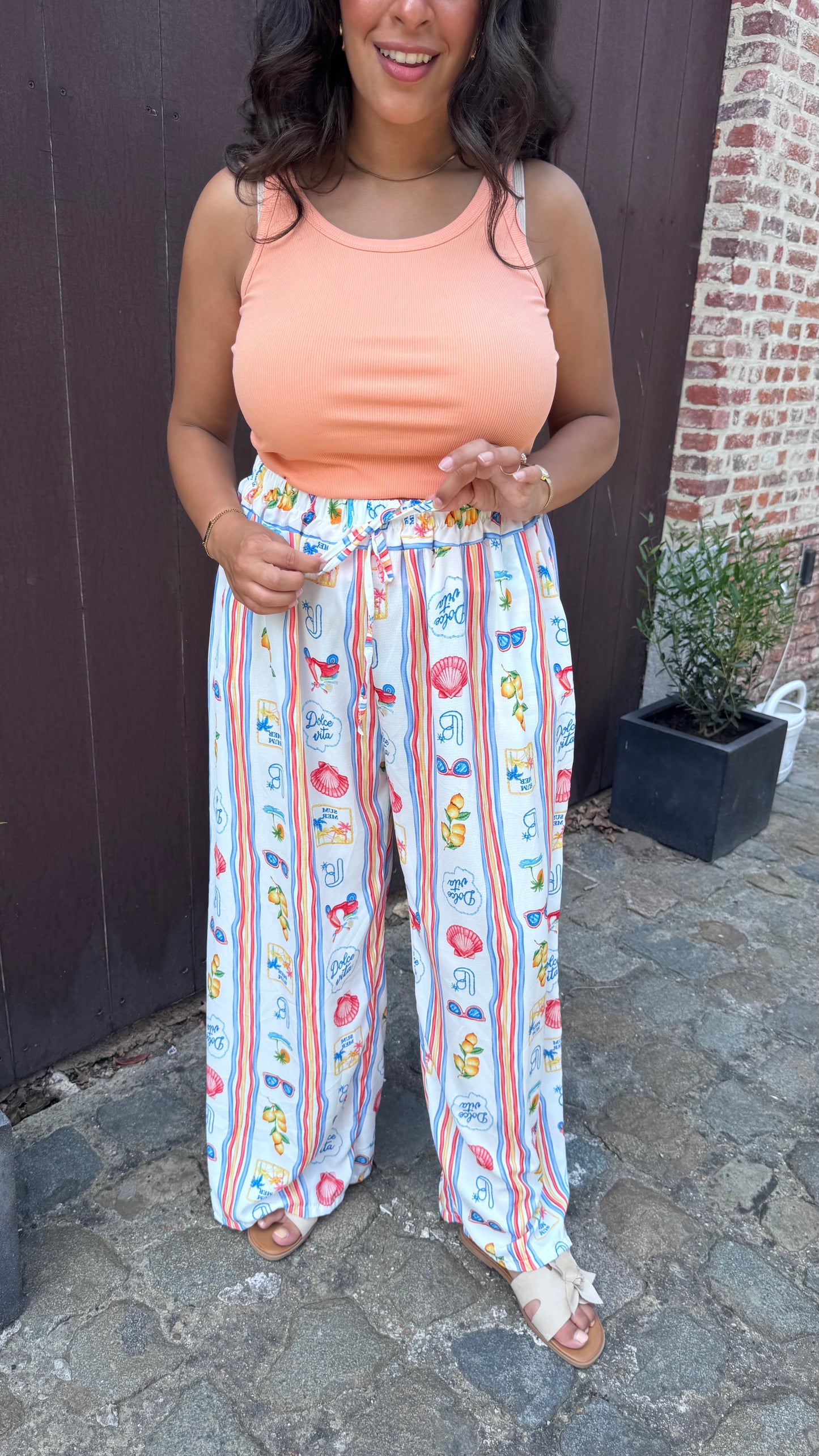 Tropical breeze broek - Wit