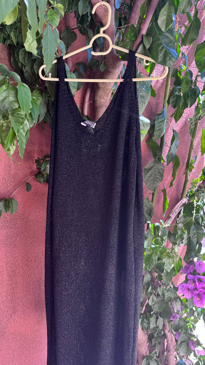 Beach cover-up dress (zwart)