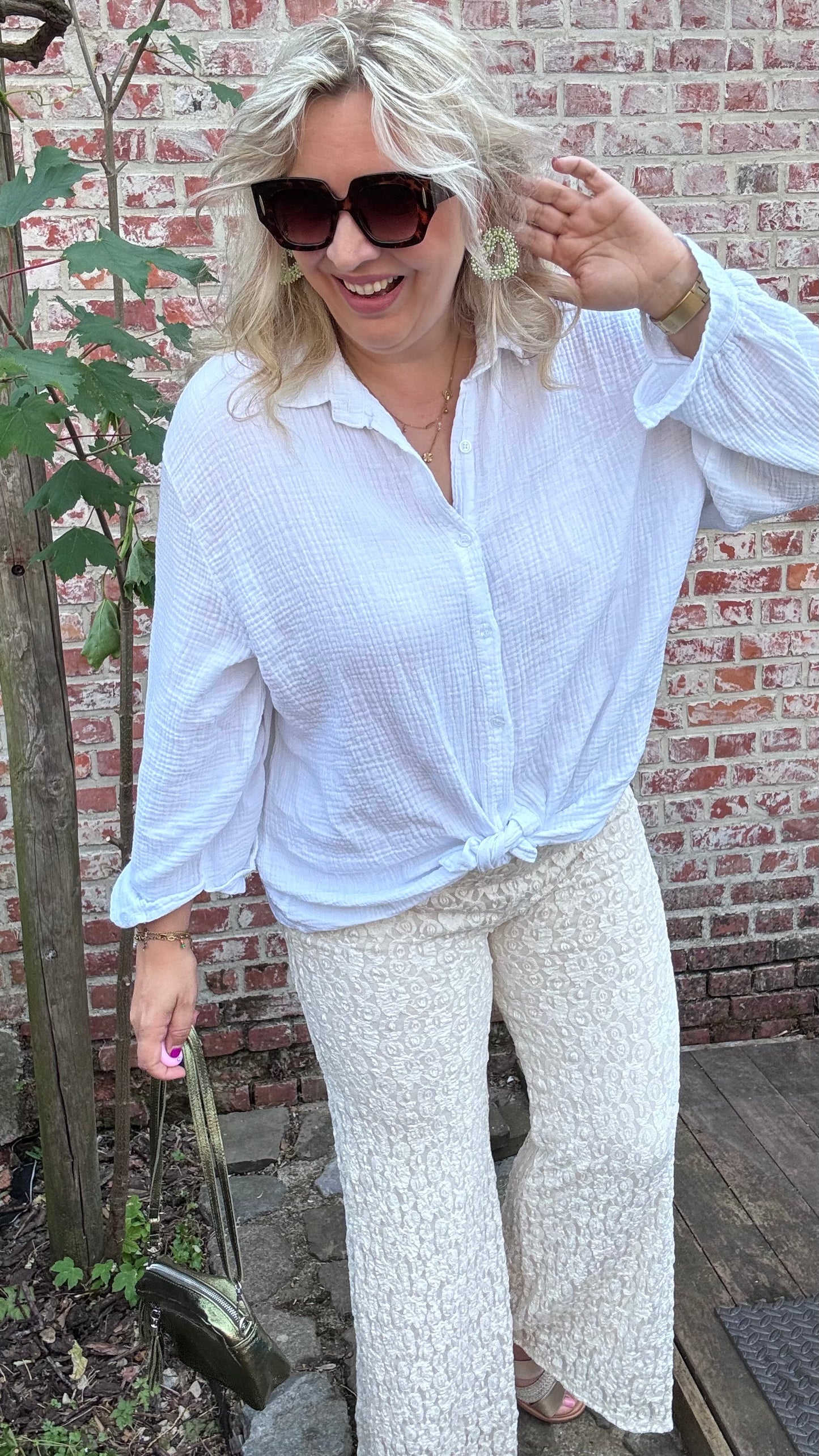 Amélie broek - Crème