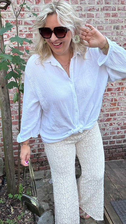 Amélie broek - Crème