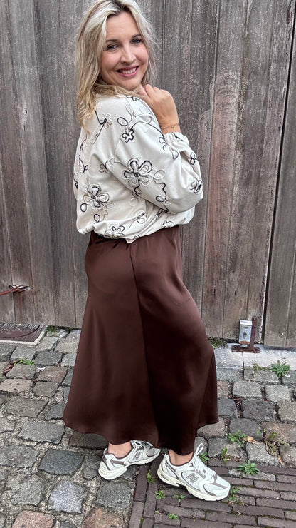 Silky muse rok - Brown