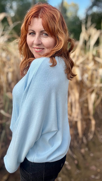 Basic trui - lichtblauw