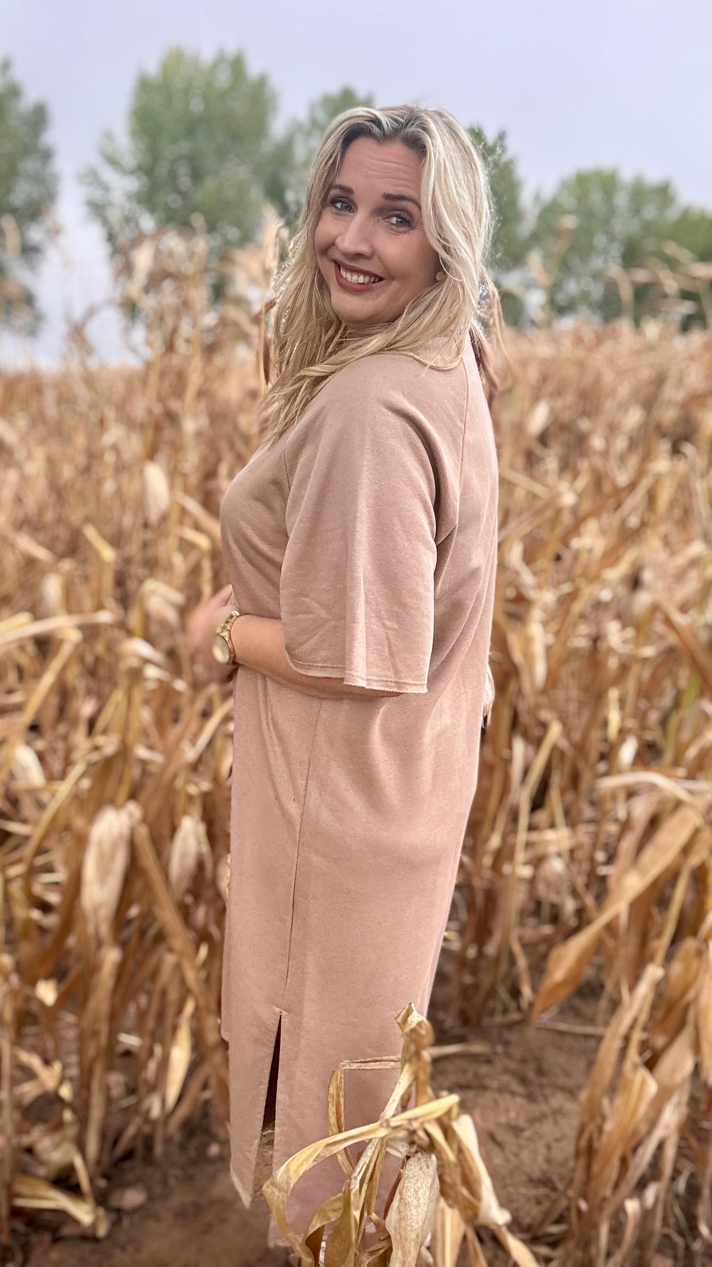 Harvey sweaterjurk TU2 - Mokka