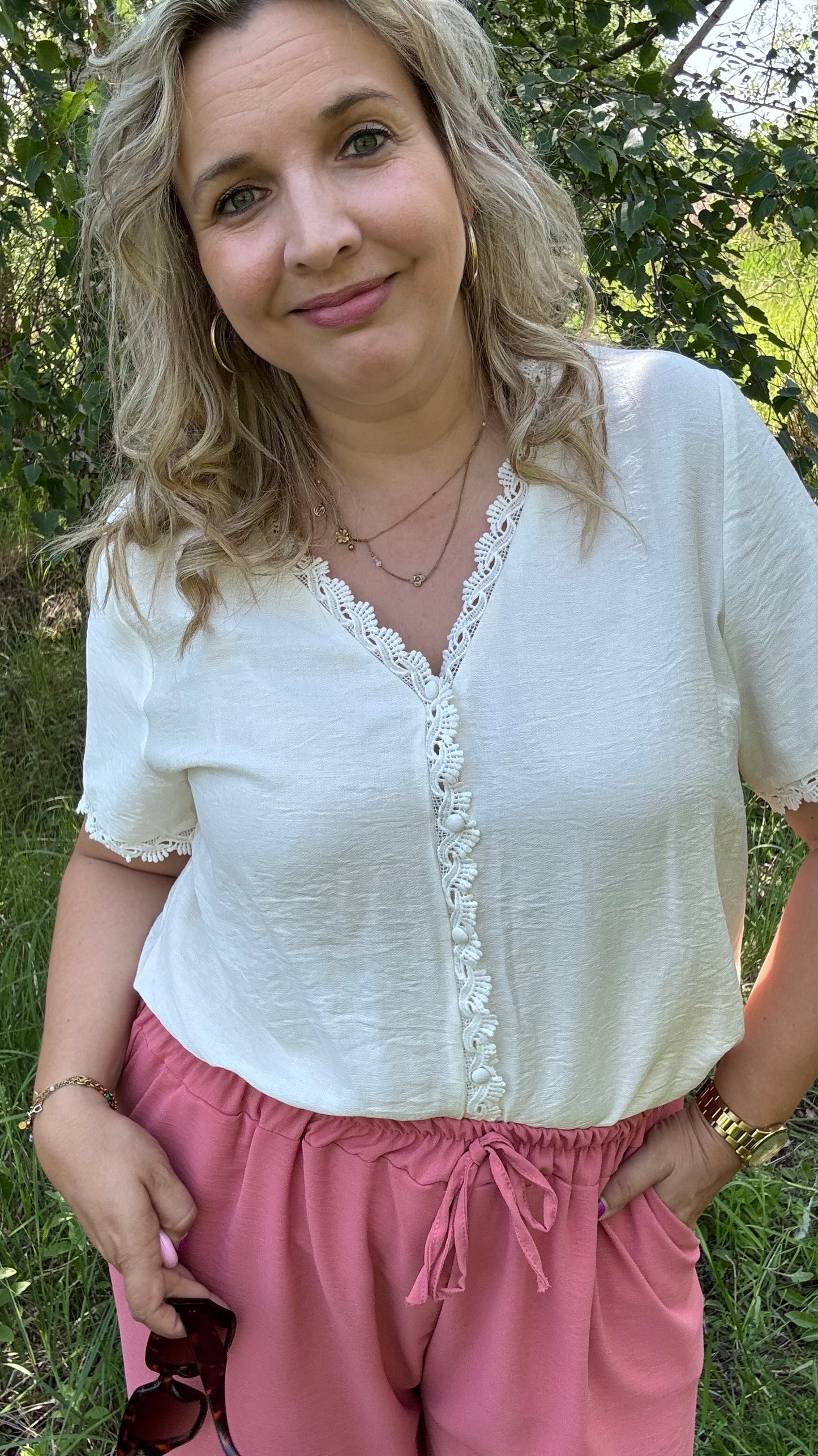 Monique blouse - Crème