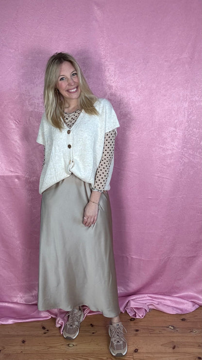 Silky muse rok - Champagne