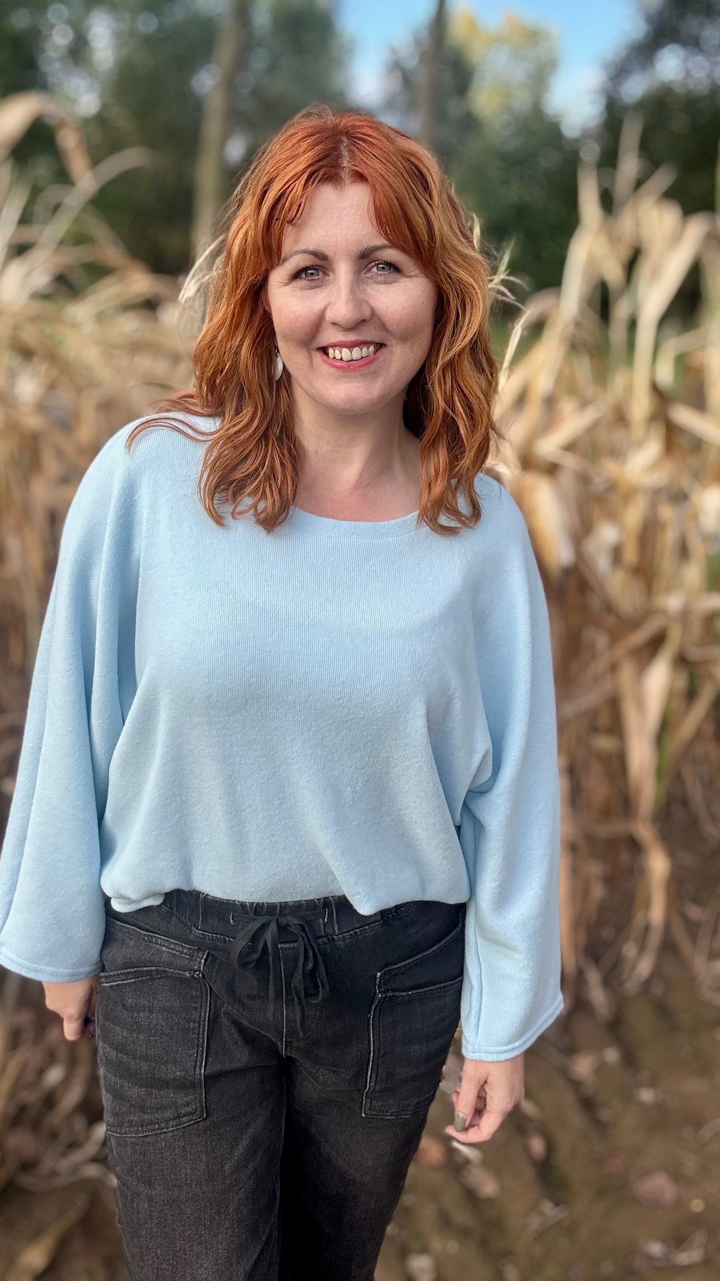 Basic trui - lichtblauw