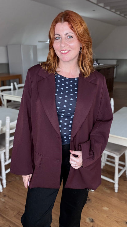 Freya blazer - Burgundy