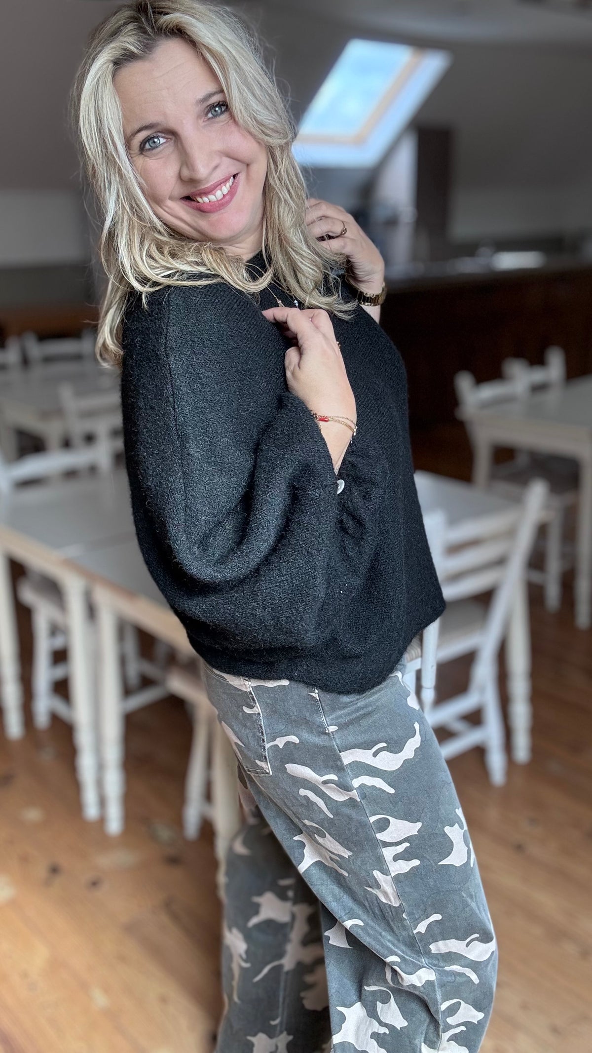 Roxy pull - Zwart