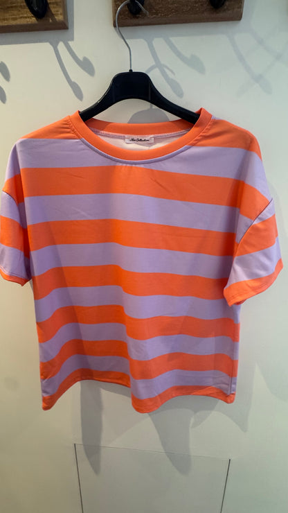 Cassie shirt - lila/oranje