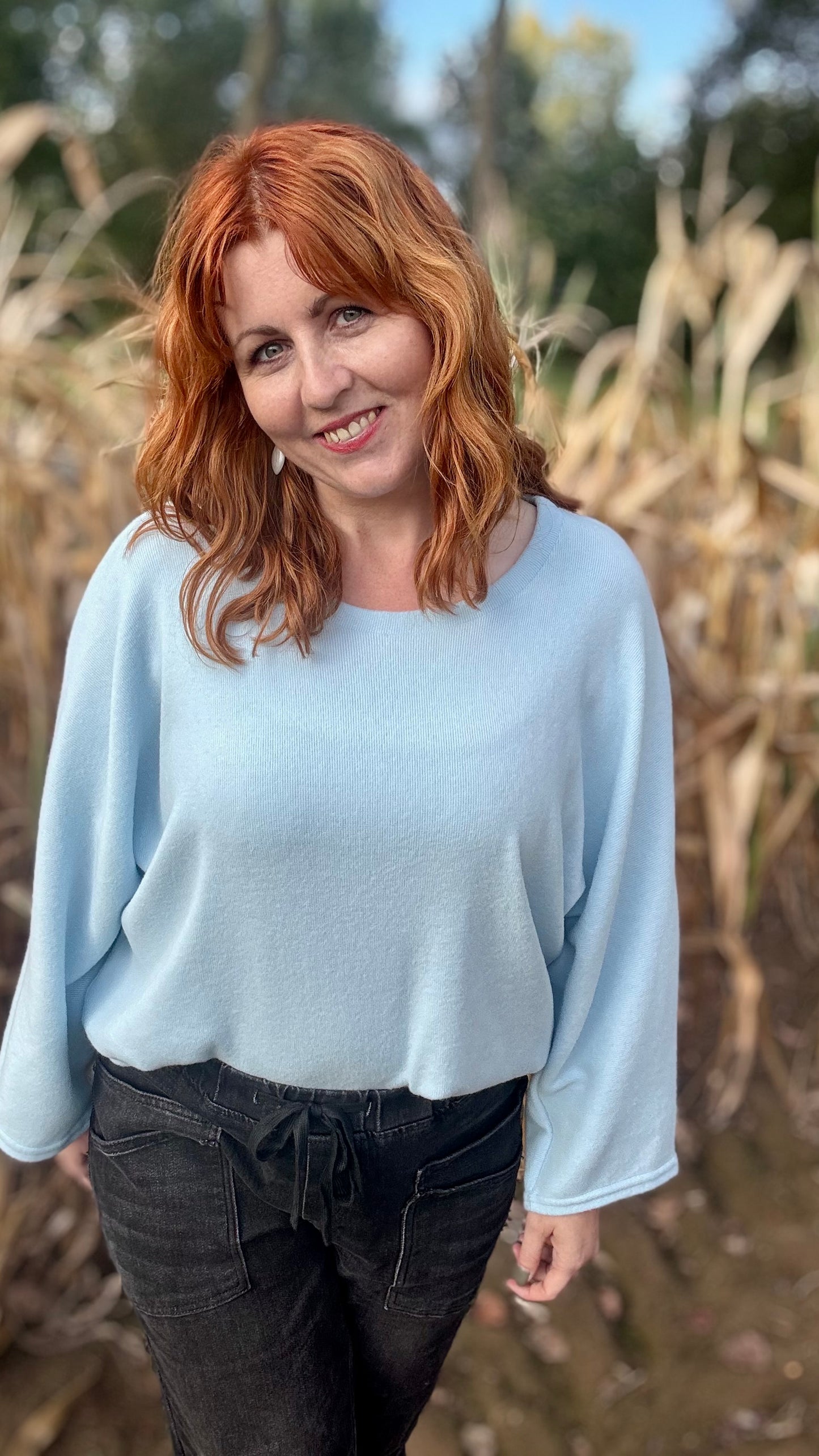 Basic trui - lichtblauw