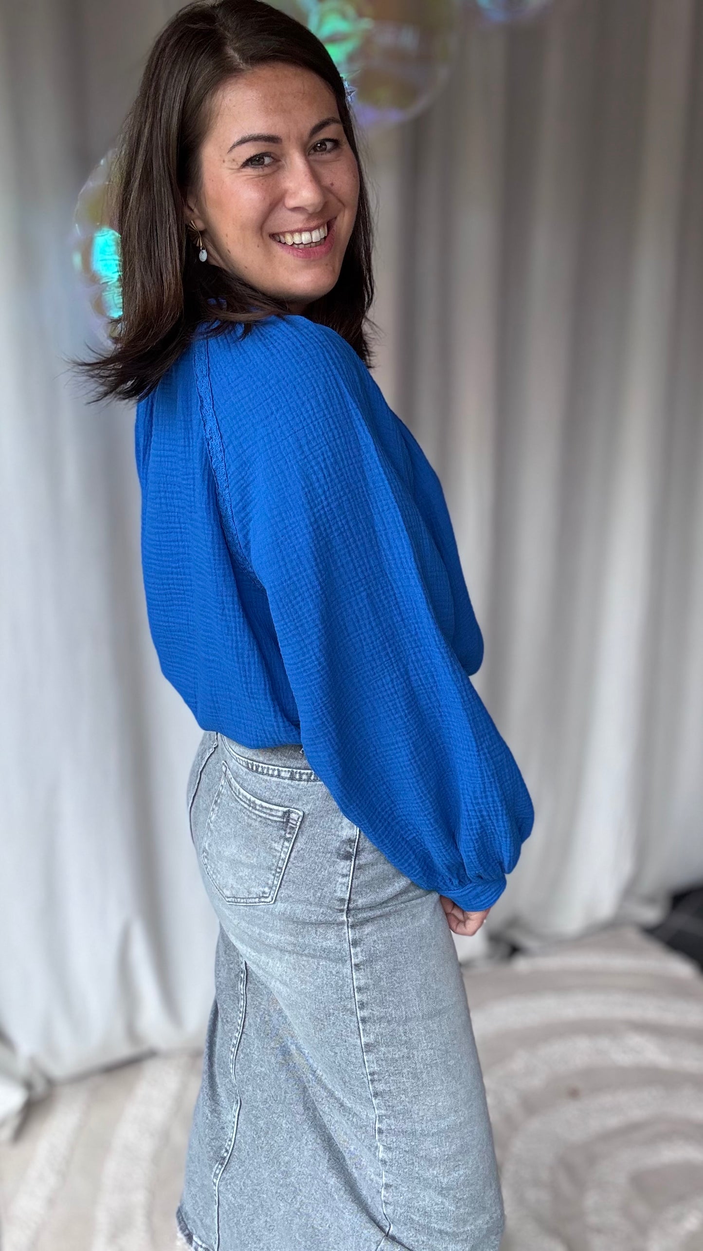 Sofia tetra blouse blauw