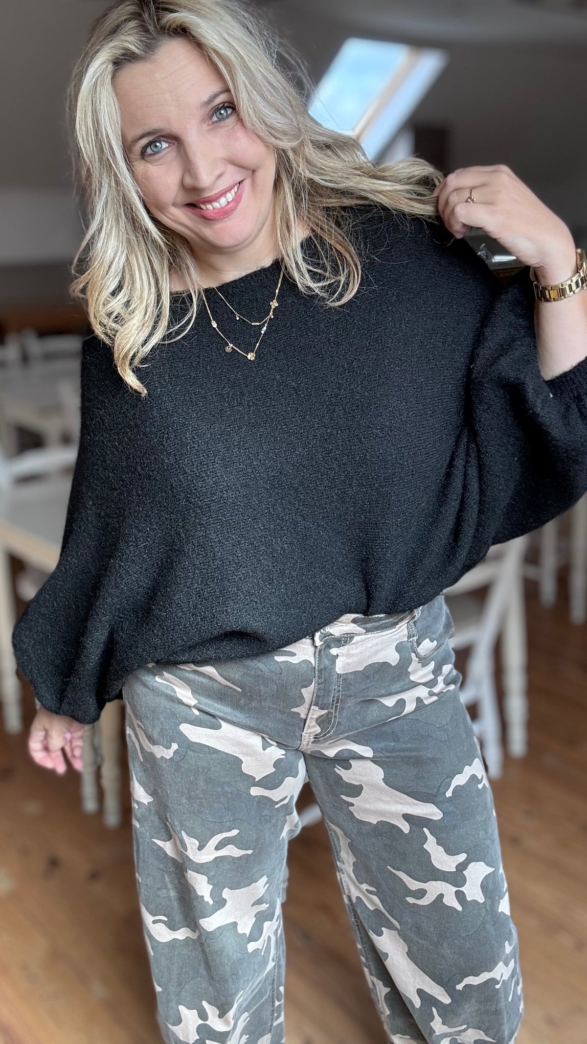 Roxy pull - Zwart