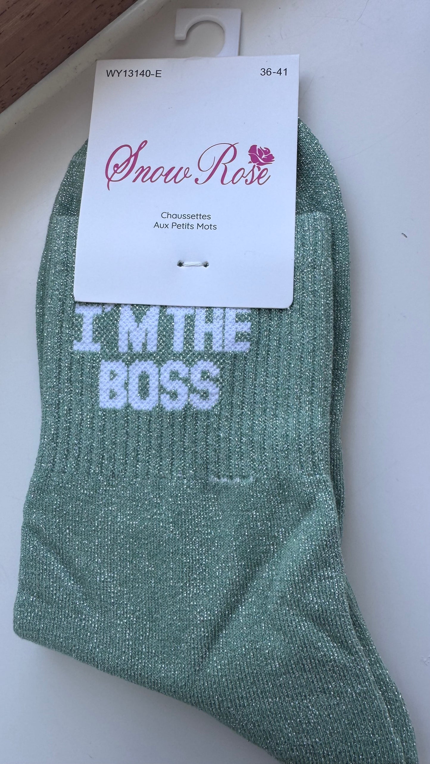 Quote sokken: I'm the boss