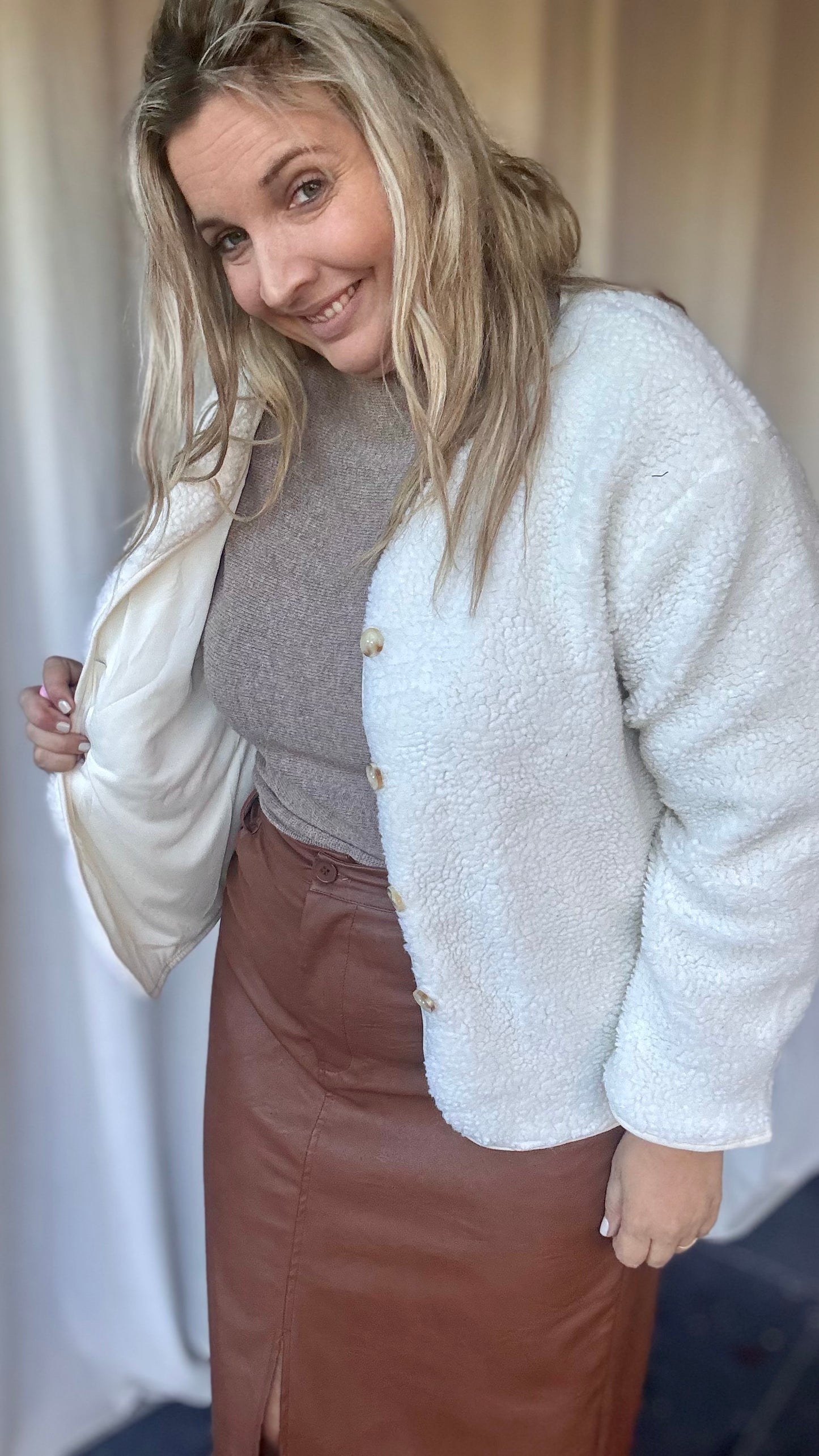 Teddy jas - Off white