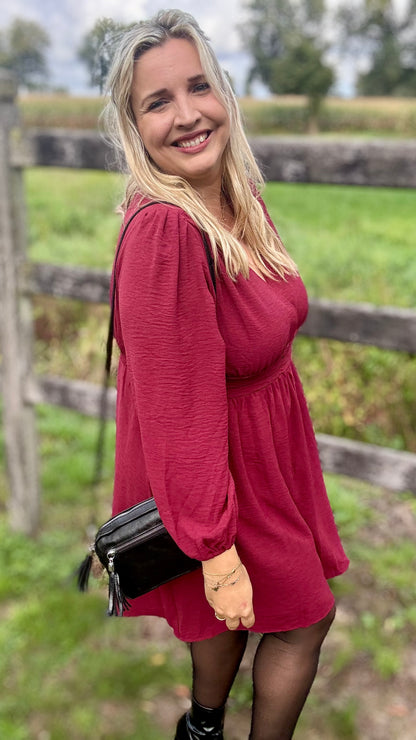 Katinka jurk - bordeaux