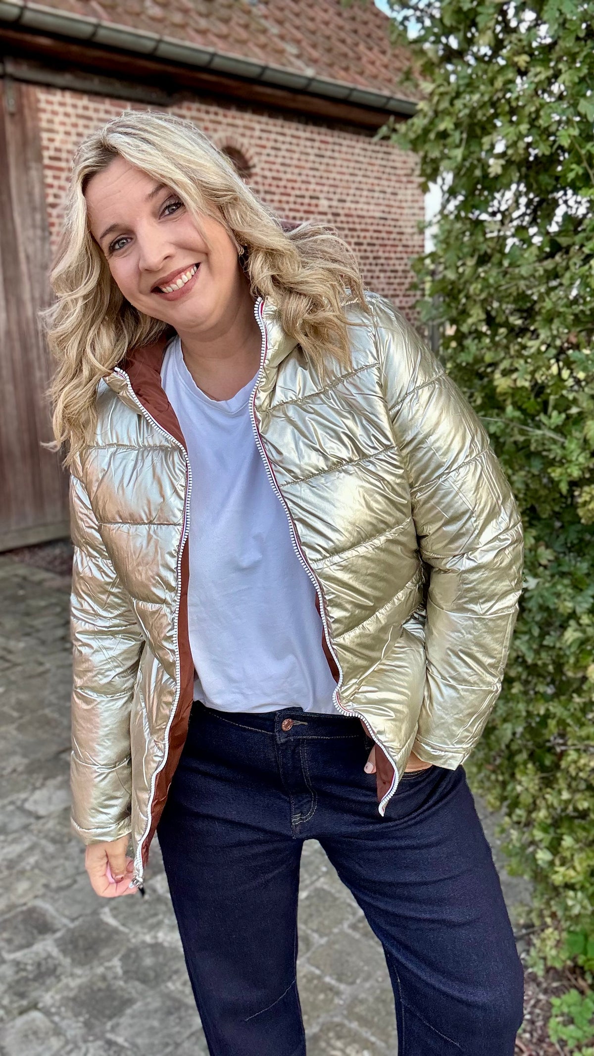 Double trouble puffer - Bruin