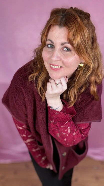 Teddy Easy gilet - Bordeaux