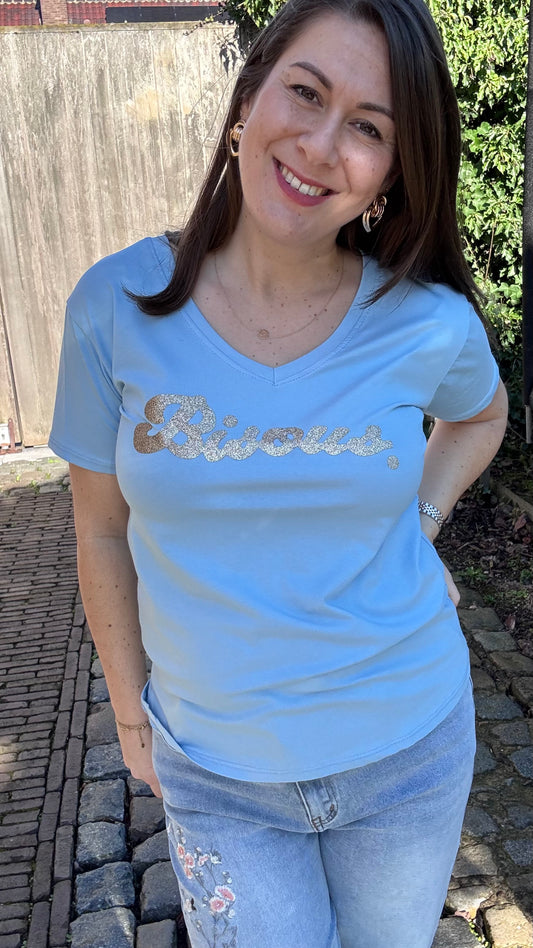 Bisous shirt - Blauw