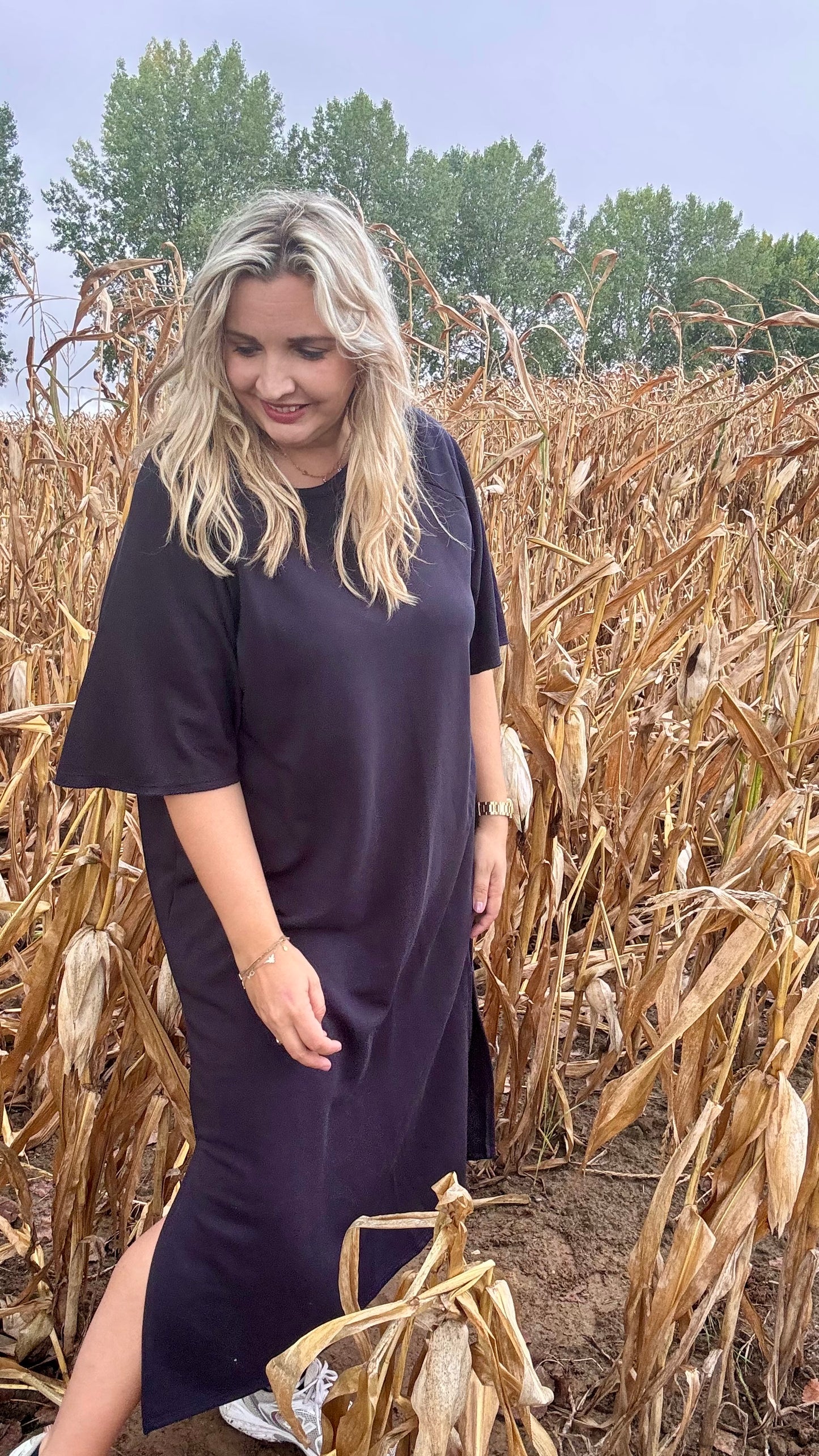 Harvey sweaterjurk TU2 - Donkerblauw