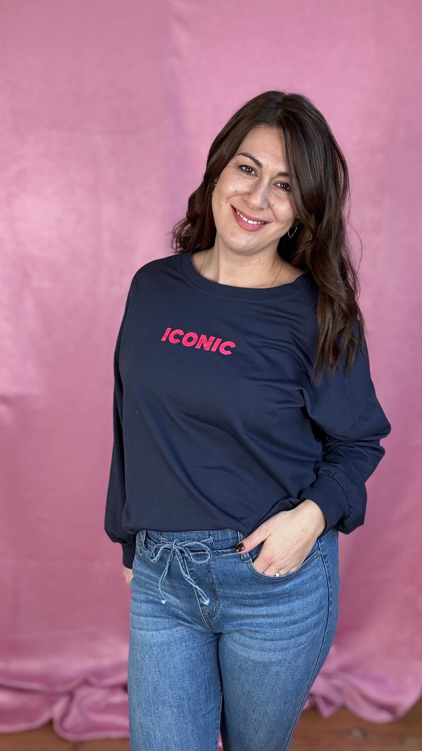 Iconic sweater - Donkerblauw