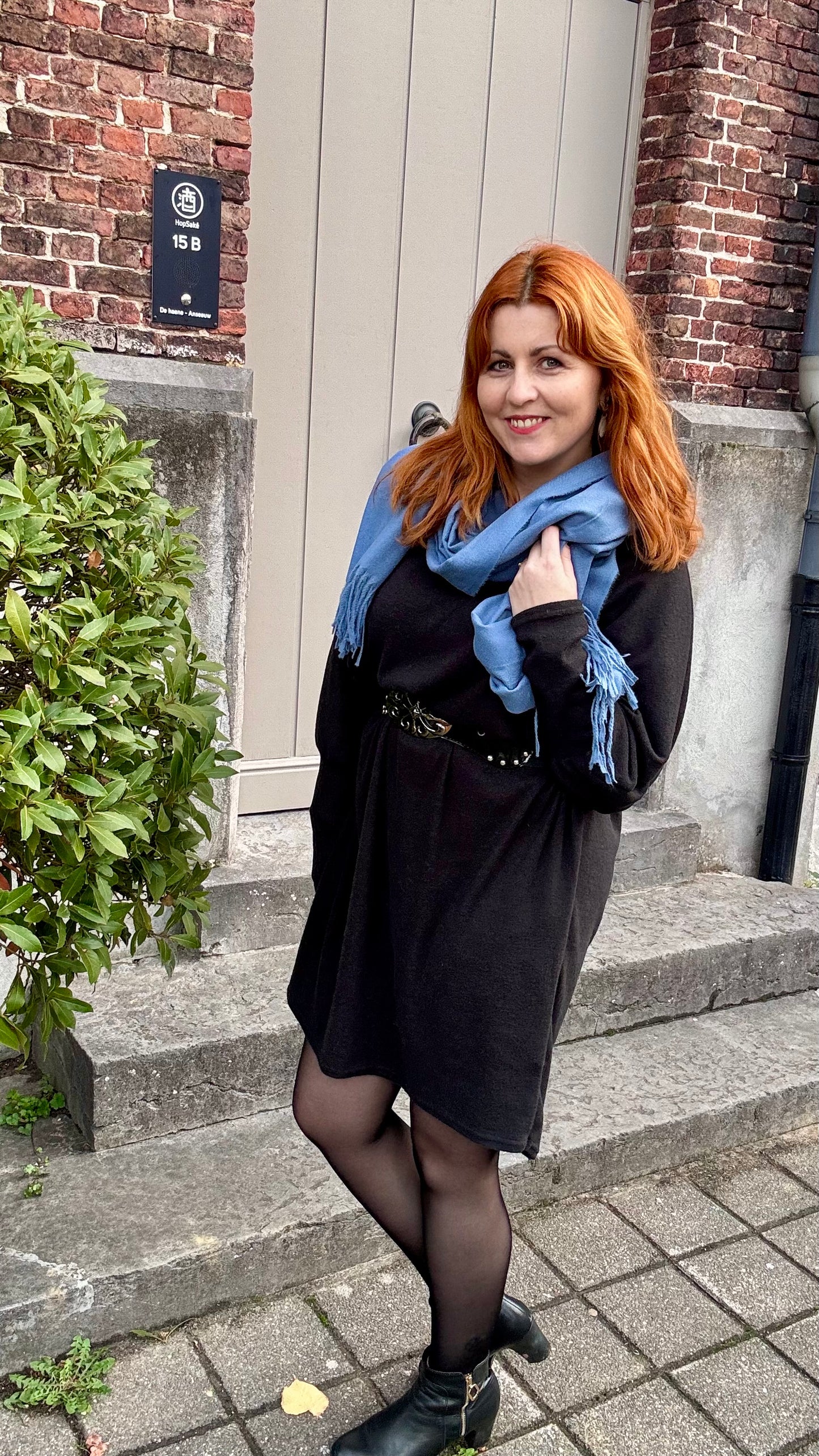 Cozy Tea sjaal - zachtblauw